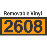 UN2608 Removable Vinyl DOT Orange Panel