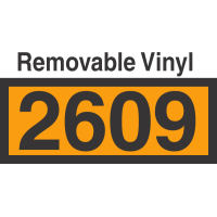 UN2609 Removable Vinyl DOT Orange Panel