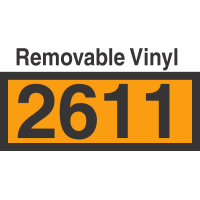 UN2611 Removable Vinyl DOT Orange Panel