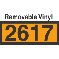 UN2617 Removable Vinyl DOT Orange Panel