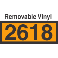 UN2618 Removable Vinyl DOT Orange Panel