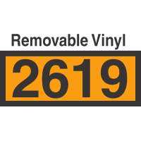 UN2619 Removable Vinyl DOT Orange Panel