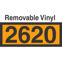 UN2620 Removable Vinyl DOT Orange Panel