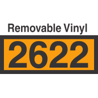 UN2622 Removable Vinyl DOT Orange Panel