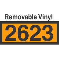 UN2623 Removable Vinyl DOT Orange Panel