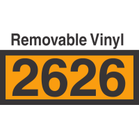 UN2626 Removable Vinyl DOT Orange Panel