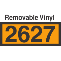 UN2627 Removable Vinyl DOT Orange Panel