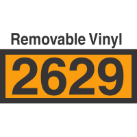 UN2629 Removable Vinyl DOT Orange Panel