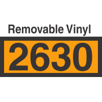 UN2630 Removable Vinyl DOT Orange Panel