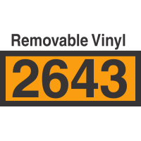 UN2643 Removable Vinyl DOT Orange Panel