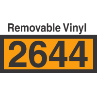 UN2644 Removable Vinyl DOT Orange Panel