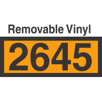 UN2645 Removable Vinyl DOT Orange Panel