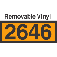 UN2646 Removable Vinyl DOT Orange Panel