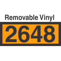 UN2648 Removable Vinyl DOT Orange Panel