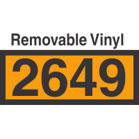 UN2649 Removable Vinyl DOT Orange Panel