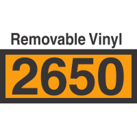 UN2650 Removable Vinyl DOT Orange Panel