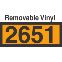 UN2651 Removable Vinyl DOT Orange Panel