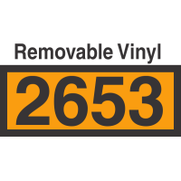 UN2653 Removable Vinyl DOT Orange Panel