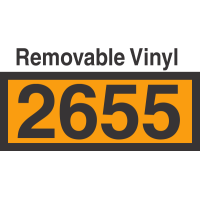 UN2655 Removable Vinyl DOT Orange Panel