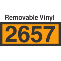 UN2657 Removable Vinyl DOT Orange Panel