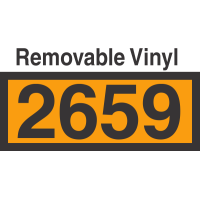 UN2659 Removable Vinyl DOT Orange Panel