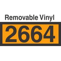 UN2664 Removable Vinyl DOT Orange Panel