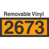 UN2673 Removable Vinyl DOT Orange Panel