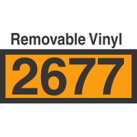 UN2677 Removable Vinyl DOT Orange Panel