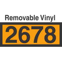 UN2678 Removable Vinyl DOT Orange Panel