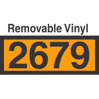 UN2679 Removable Vinyl DOT Orange Panel