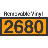 UN2680 Removable Vinyl DOT Orange Panel