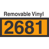 UN2681 Removable Vinyl DOT Orange Panel