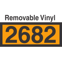 UN2682 Removable Vinyl DOT Orange Panel