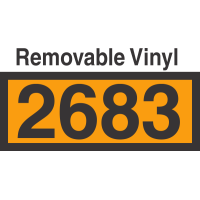 UN2683 Removable Vinyl DOT Orange Panel