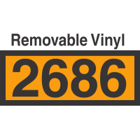 UN2686 Removable Vinyl DOT Orange Panel