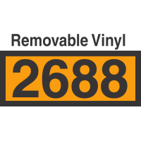 UN2688 Removable Vinyl DOT Orange Panel