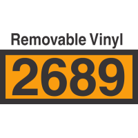 UN2689 Removable Vinyl DOT Orange Panel