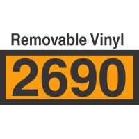 UN2690 Removable Vinyl DOT Orange Panel