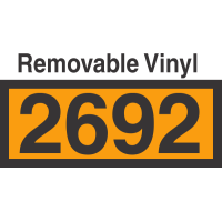 UN2692 Removable Vinyl DOT Orange Panel