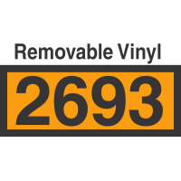 UN2693 Removable Vinyl DOT Orange Panel