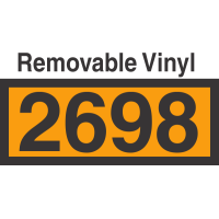 UN2698 Removable Vinyl DOT Orange Panel