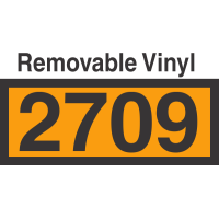 UN2709 Removable Vinyl DOT Orange Panel