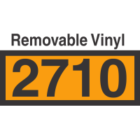 UN2710 Removable Vinyl DOT Orange Panel