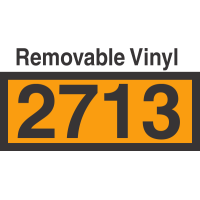 UN2713 Removable Vinyl DOT Orange Panel