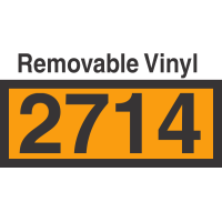 UN2714 Removable Vinyl DOT Orange Panel