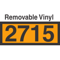 UN2715 Removable Vinyl DOT Orange Panel