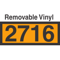 UN2716 Removable Vinyl DOT Orange Panel