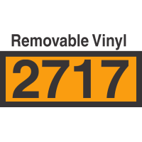 UN2717 Removable Vinyl DOT Orange Panel