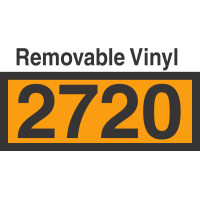 UN2720 Removable Vinyl DOT Orange Panel