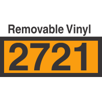 UN2721 Removable Vinyl DOT Orange Panel